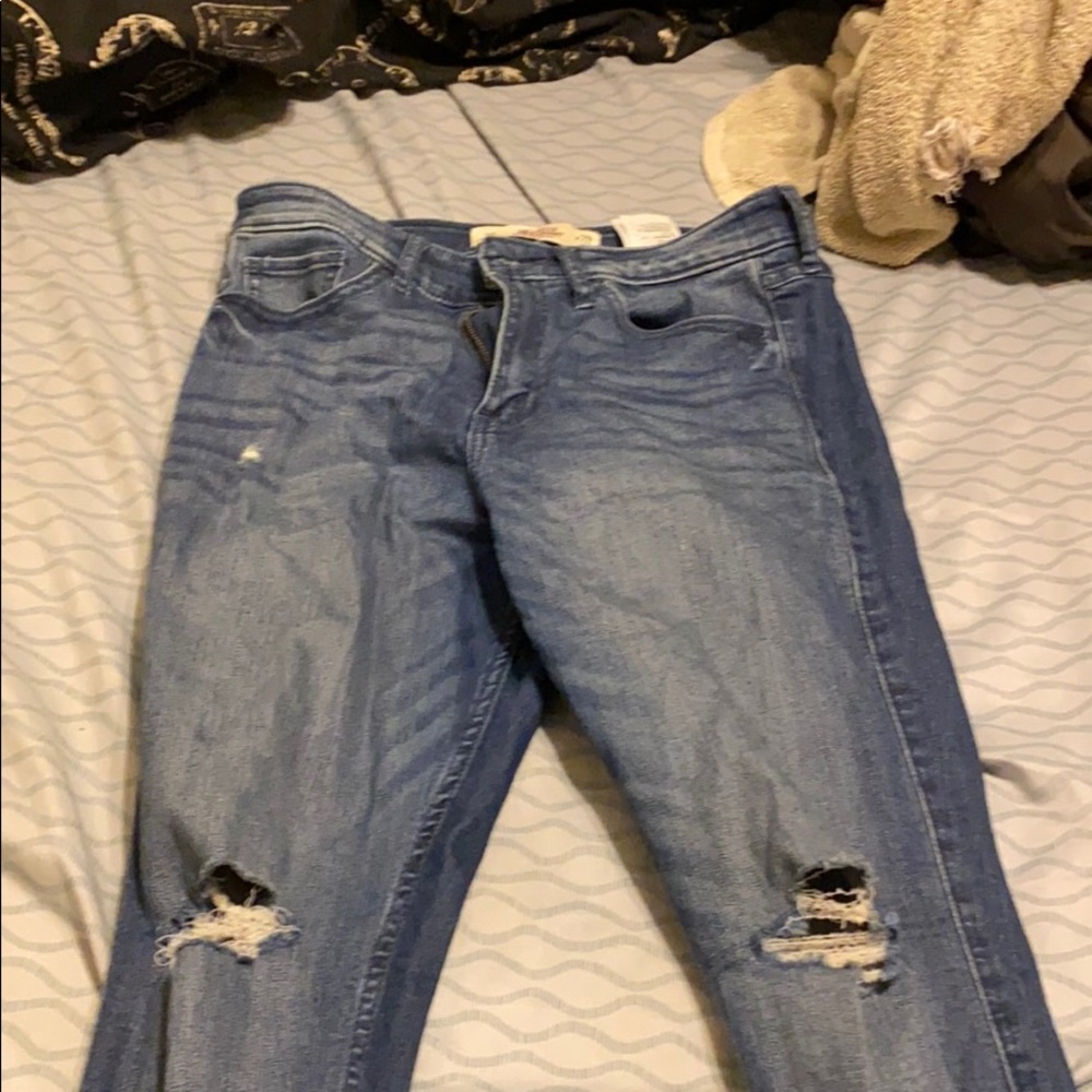 High rise hollister jeans